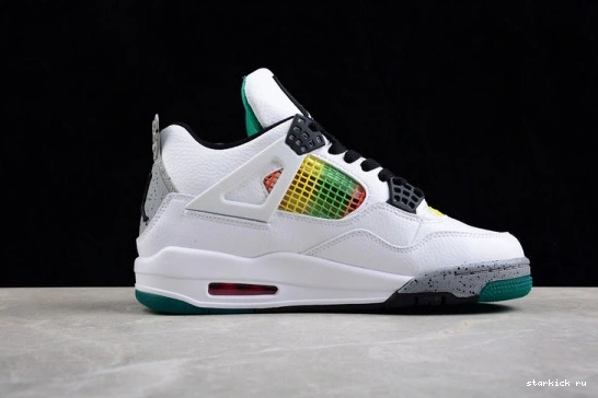 AQ9129-100 Green AQ9129-100 Retro Rasta 4 Jordan Lucid 0121